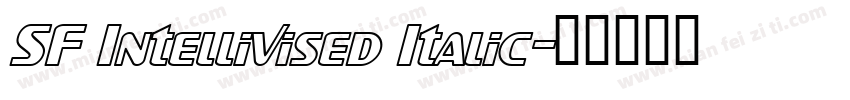 SF Intellivised Italic字体转换